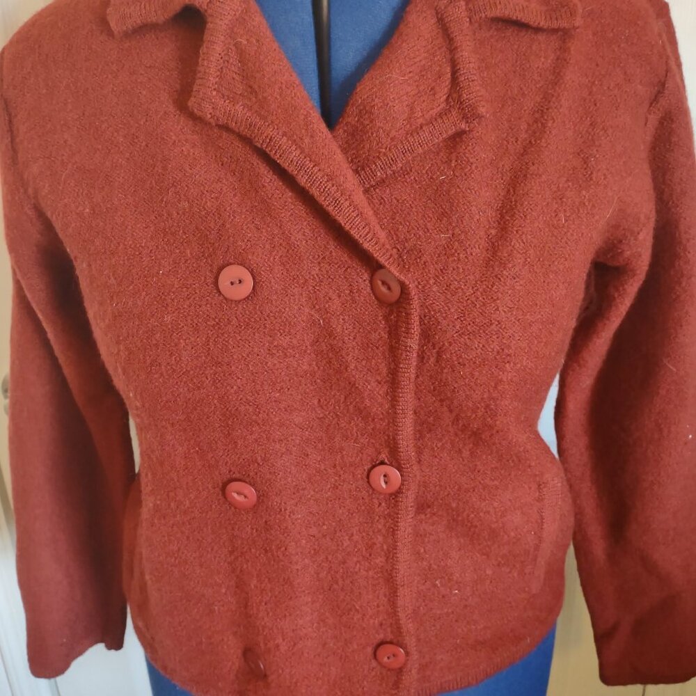 Pendleton Knockabouts Red Double-Breasted Wool Ja… - image 1